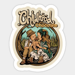 Childhood Chocolate Sticker